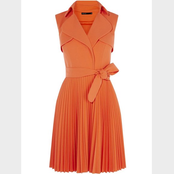 karen millen pleated trench dress